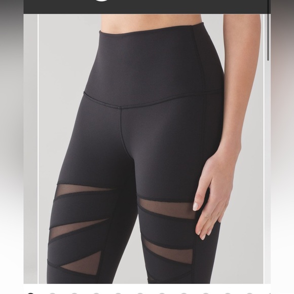 Lululemon Wunder Under Pant Hi-Rise Tech Mesh - Picture 4 of 8